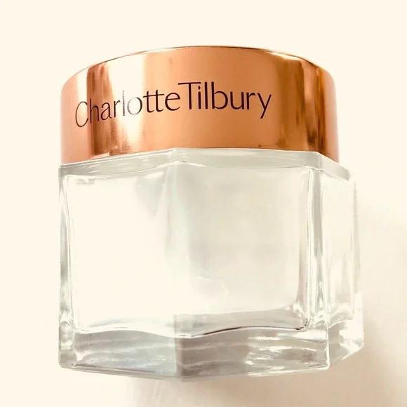 EMPTY Charlotte Tilbury Magic Cream 1.6 ounce Refillable EMPTY glass jar & box. - Picture 5 of 14